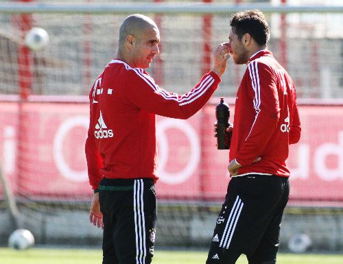 claudio-pizarro-y-pep-guardiola