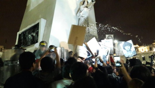 protestas contra fuji